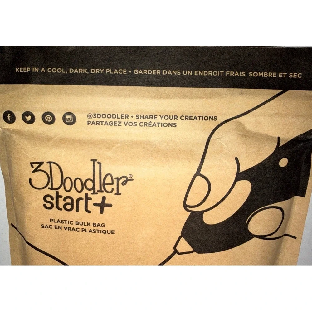 3Doodler Start+ Plastic Bulk Bag 250 Pieces Fire & Ice Mix 3DS-ECO-MIX1-250 NEW